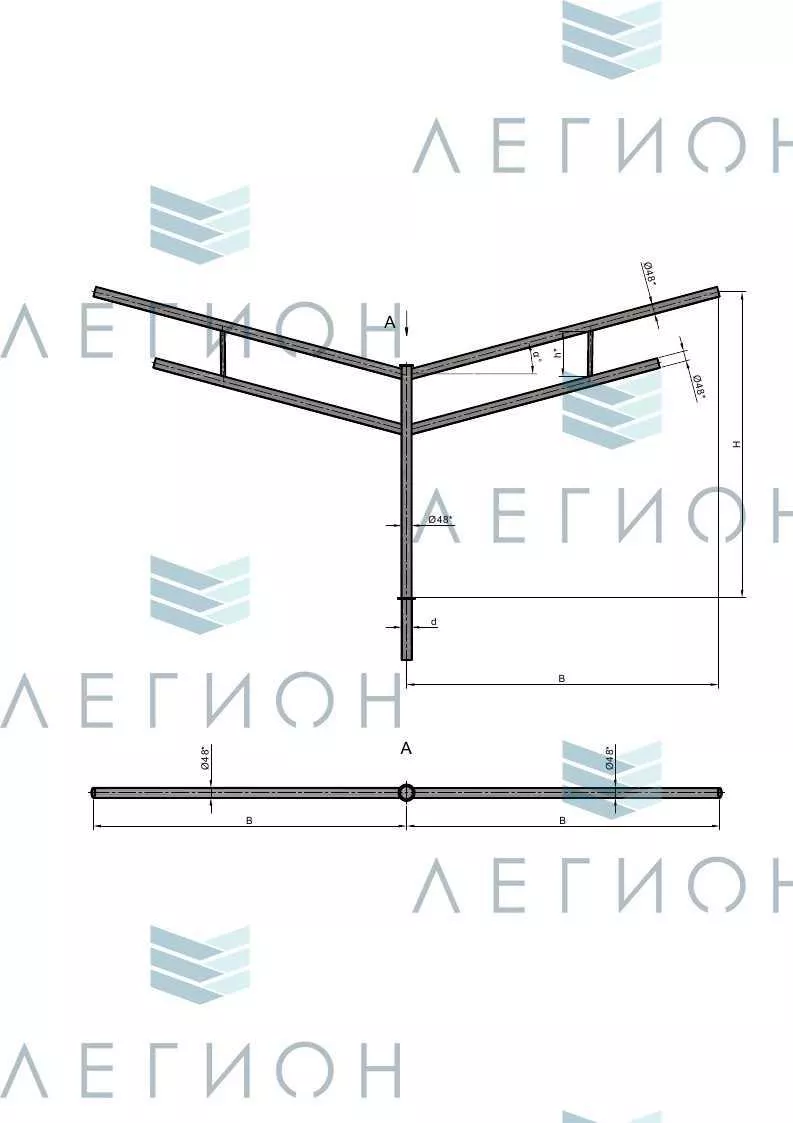 К38-1,5-2,0-1-1 кронштейн однорожковый