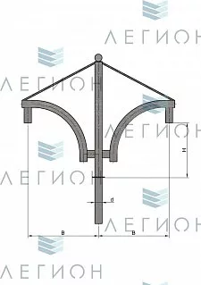 К46-0,5-0,5-1-5 кронштейн однорожковый
